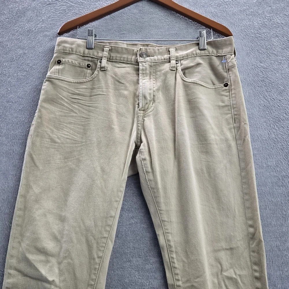 American Eagle Outfitters Men Jeans 33/32 Beige Pants Khakis Twill 30